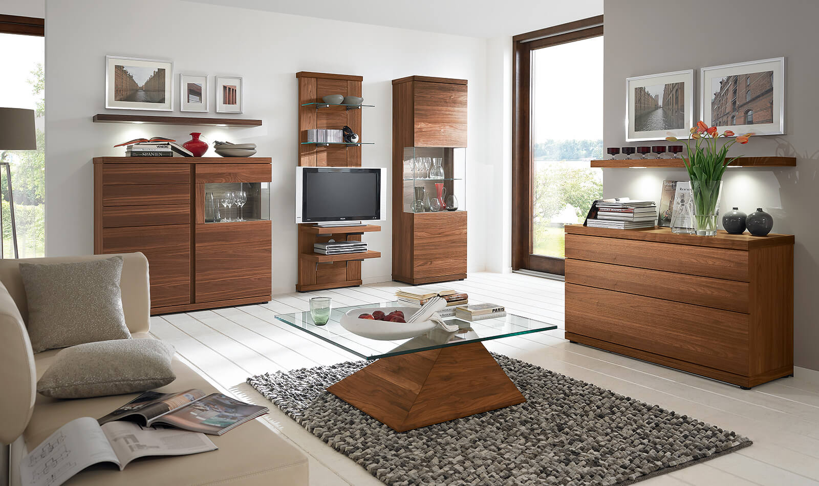 V plus 6 0 kombination vp38 sideboard 7531 wandboard 7671 couchtisch 4067